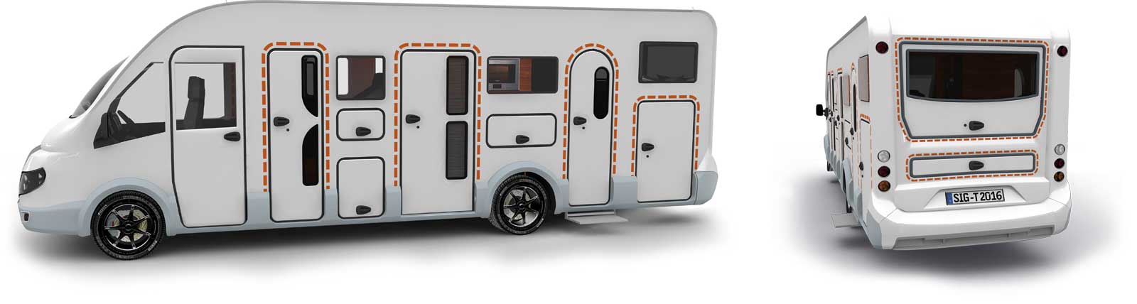Satisfied tegos customers with Rapido caravans and RVs